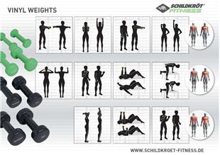 Pure2improve neoprenske uteži 2 x 4 kg