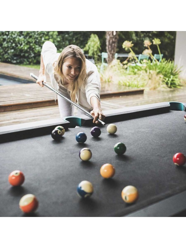 Cornilleau Hyphen biljard miza – črna z light grey podlogo