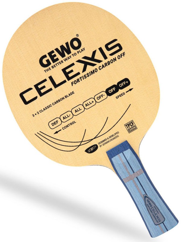 Kompletni lopar GEWO: Celexxis Fortissimo Carbon OFF z Inventus in CodeXX SS