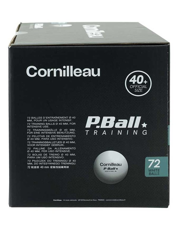 Žogice za namizni tenis Cornilleau P-BALL ABS Training* x72 bele