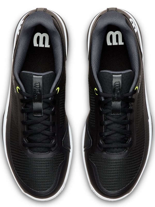 Tenis copati Wilson Rush Lite 5 Clay Black/Safety yellow