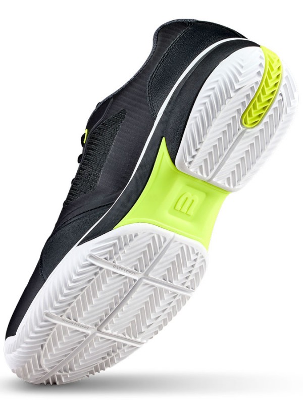 Tenis copati Wilson Rush Lite 5 Clay Black/Safety yellow
