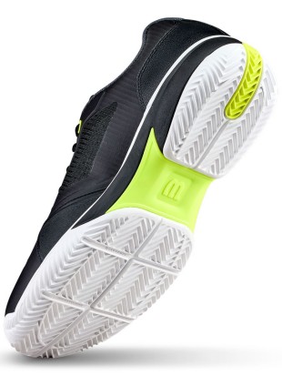 Tenis copati Wilson Rush Lite 5 Clay Black/Safety yellow