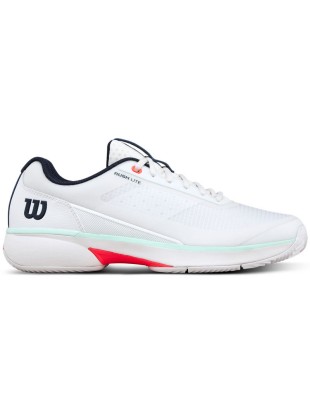 Tenis copati Wilson Rush Lite 5 Clay White/Fiery Coral