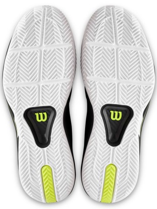 Tenis copati Wilson Rush Tour 5 Clay Black safety yellow
