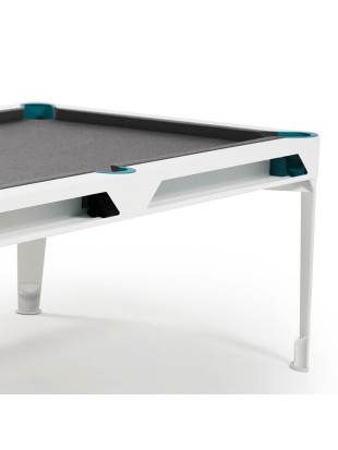 Cornilleau Hyphen biljard miza – bela z light grey podlogo