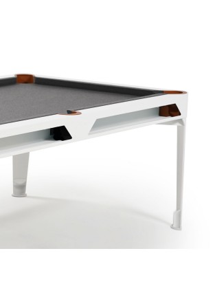 Cornilleau Hyphen biljard miza – bela z light grey podlogo